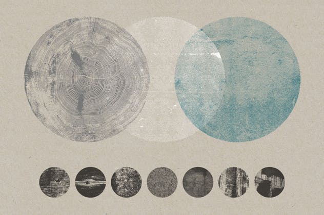 蒙太奇风格纹理肌理背景素材合集 Vector Textures Kit插图(3)