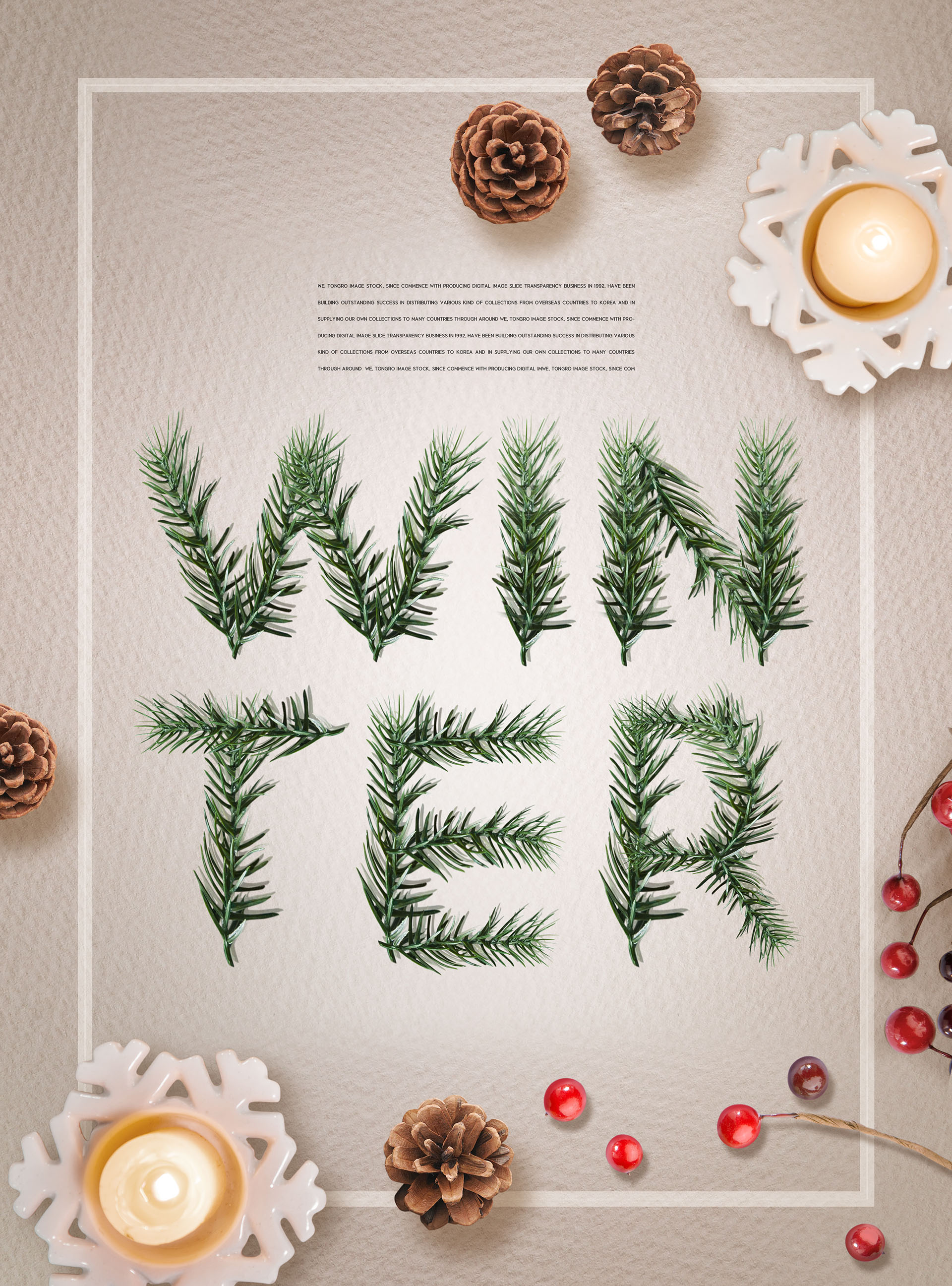 韩国素材：好用的圣诞节海报广告模板PSD插图(1)