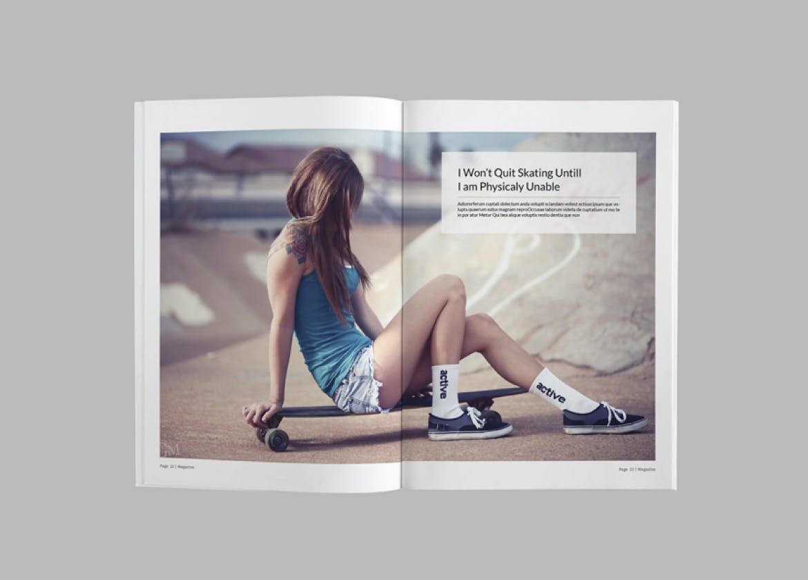 简约现代设计风格杂志设计模板v6 Magazine Template Vol. 6插图(7)