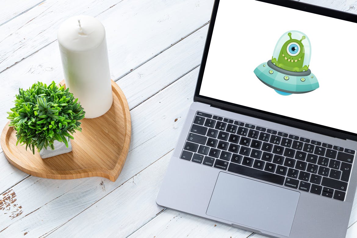 旧木桌上的Macbook&iPhone样机模板v1 Spojeeto Device Mock-ups vol.1插图(5)