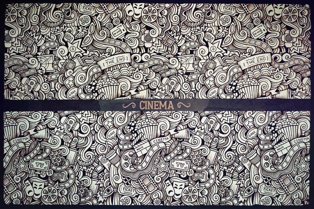 36款图形手绘涂鸦无缝背景模式[eps,jpg]插图(14)