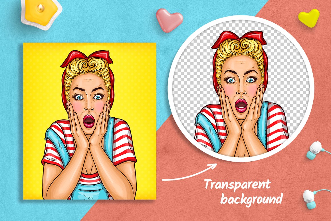 美式时尚女性产品包装插画插图 [Ai]插图(2)