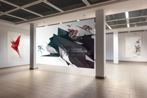 展厅画廊广告海报样机V.1 Gallery Poster Mockup v.1