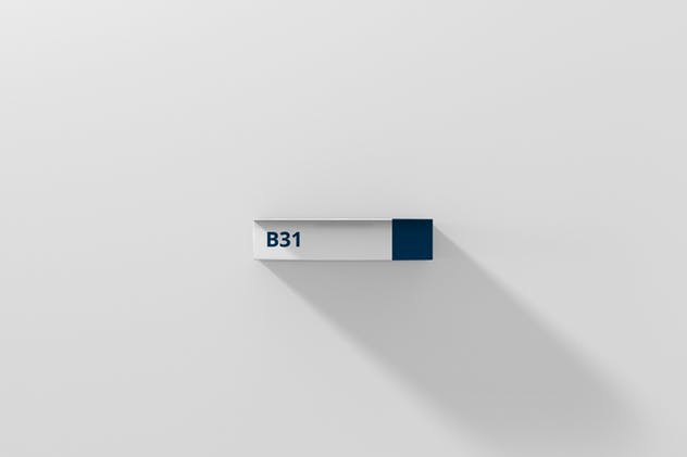 带挂钩的超薄方形尺寸包装盒子样机 Box Mockup – Slim Square Size with Hanger插图(6)