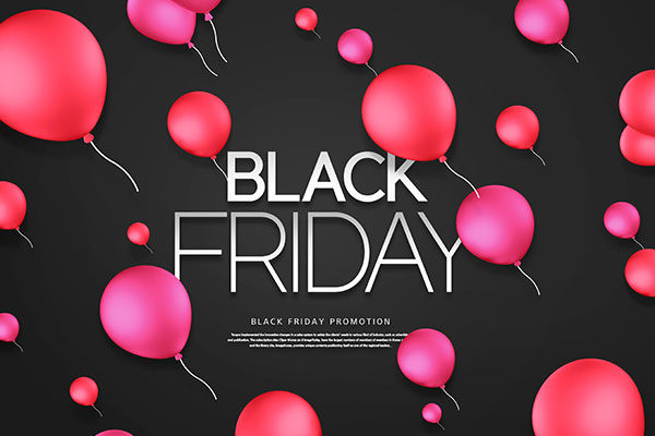 黑五海淘购物促销活动广告海报模板