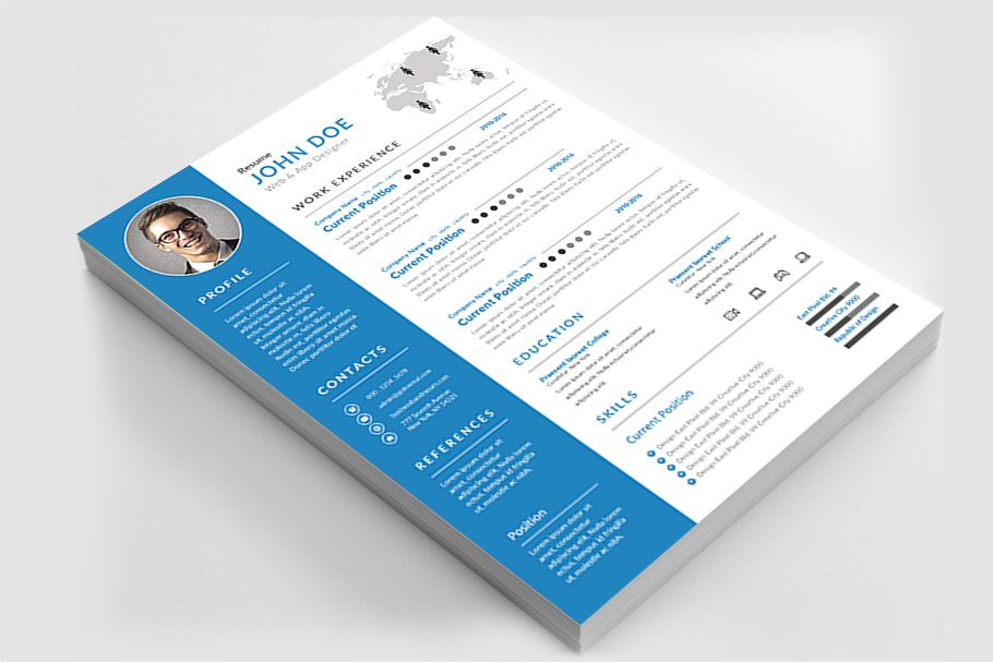 经典实用黑白色简历模板 Resume插图(3)