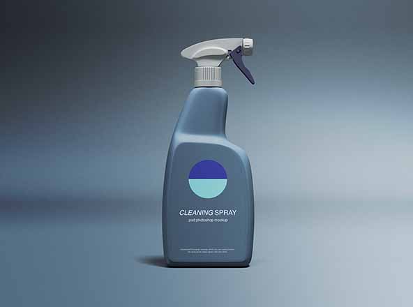 清洁喷雾器外观设计展示素材库精选 Cleaning Spray Mockup