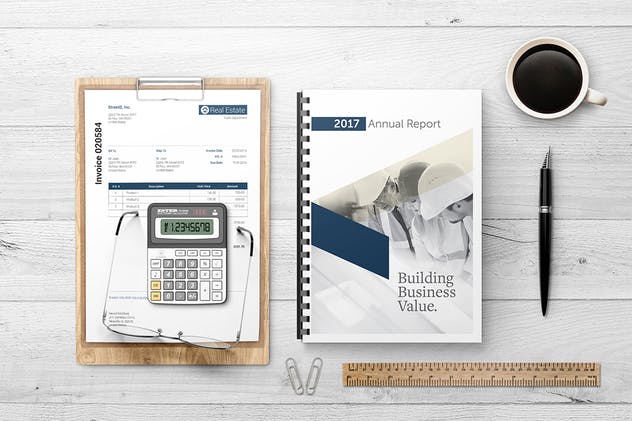 高档活页笔记本记事本印刷品样机 Comb Bound Book Mockups插图(6)