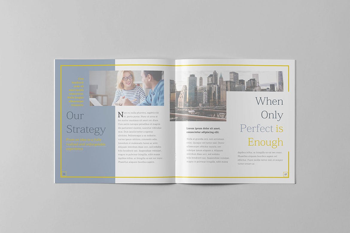 创意公司方形画册设计模板v2 The Creative Brochure – Square Vol.2插图(8)
