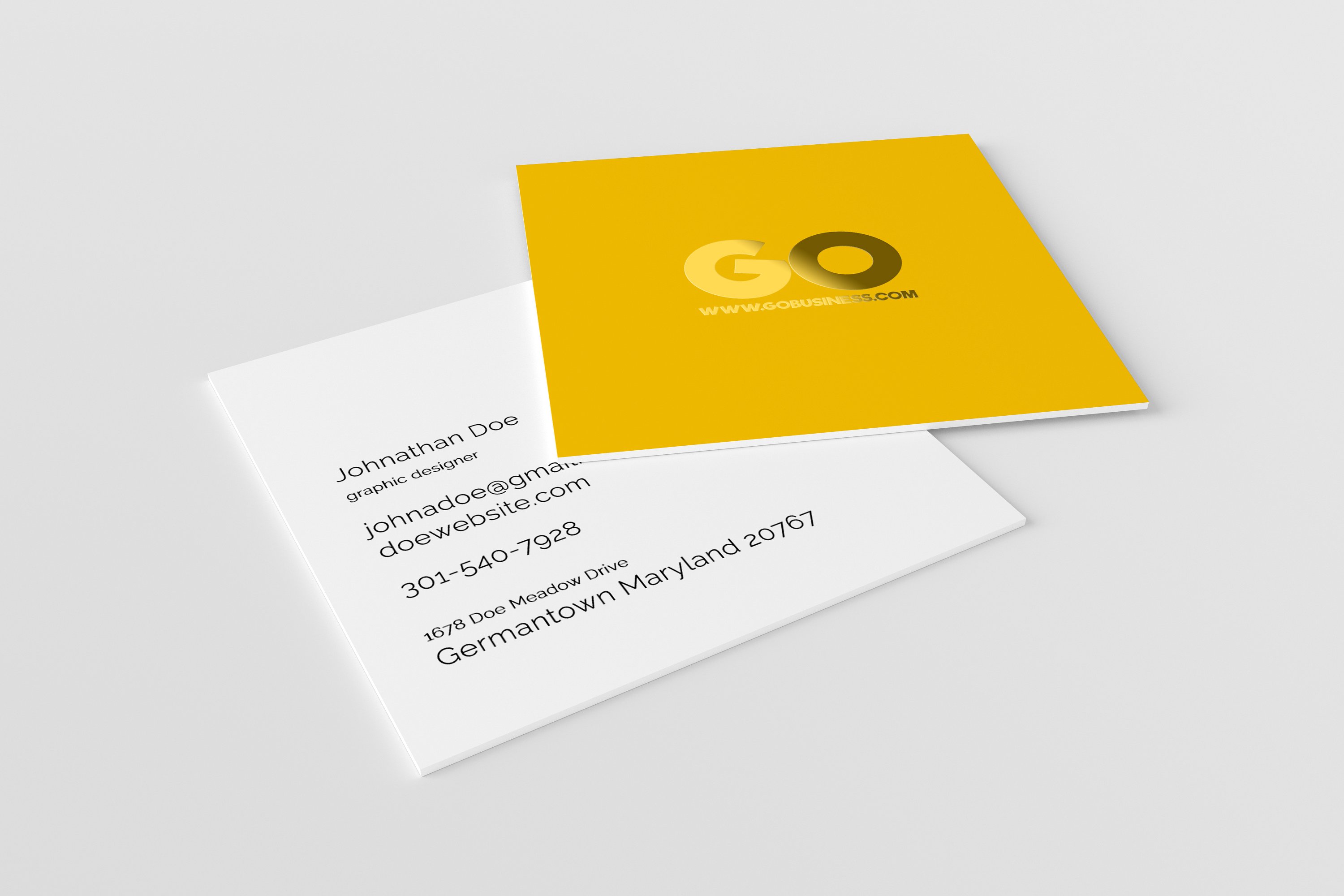 正方形特色名片模型插图(7)