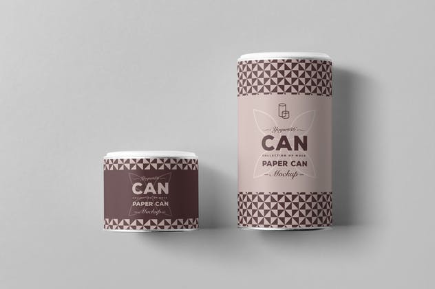 食品罐头外观设计样机 Paper Can Mock-up插图(9)