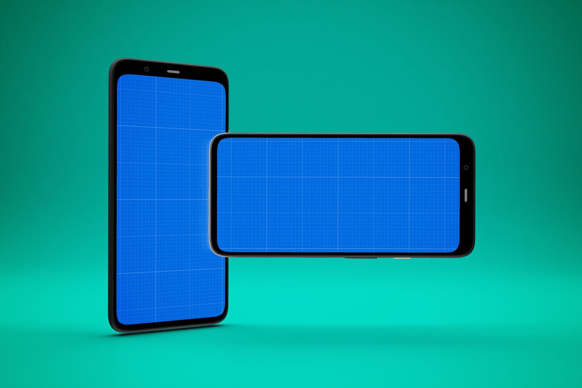 谷歌手机Pixel 4多种展示角度素材库精选样机模板 Pixel 4 Mockup插图(9)