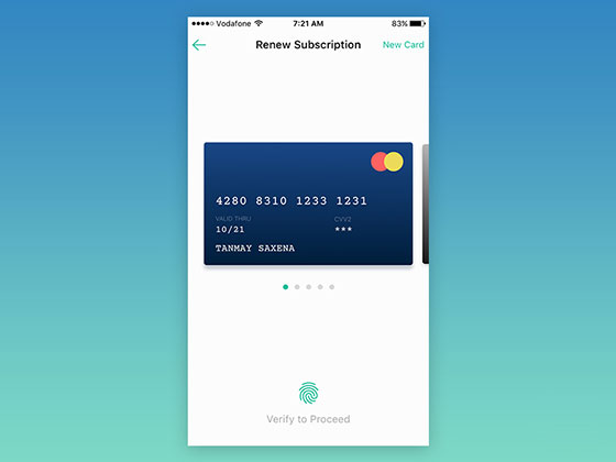 Credit Card Checkout UI素材之家精选sketch素材
