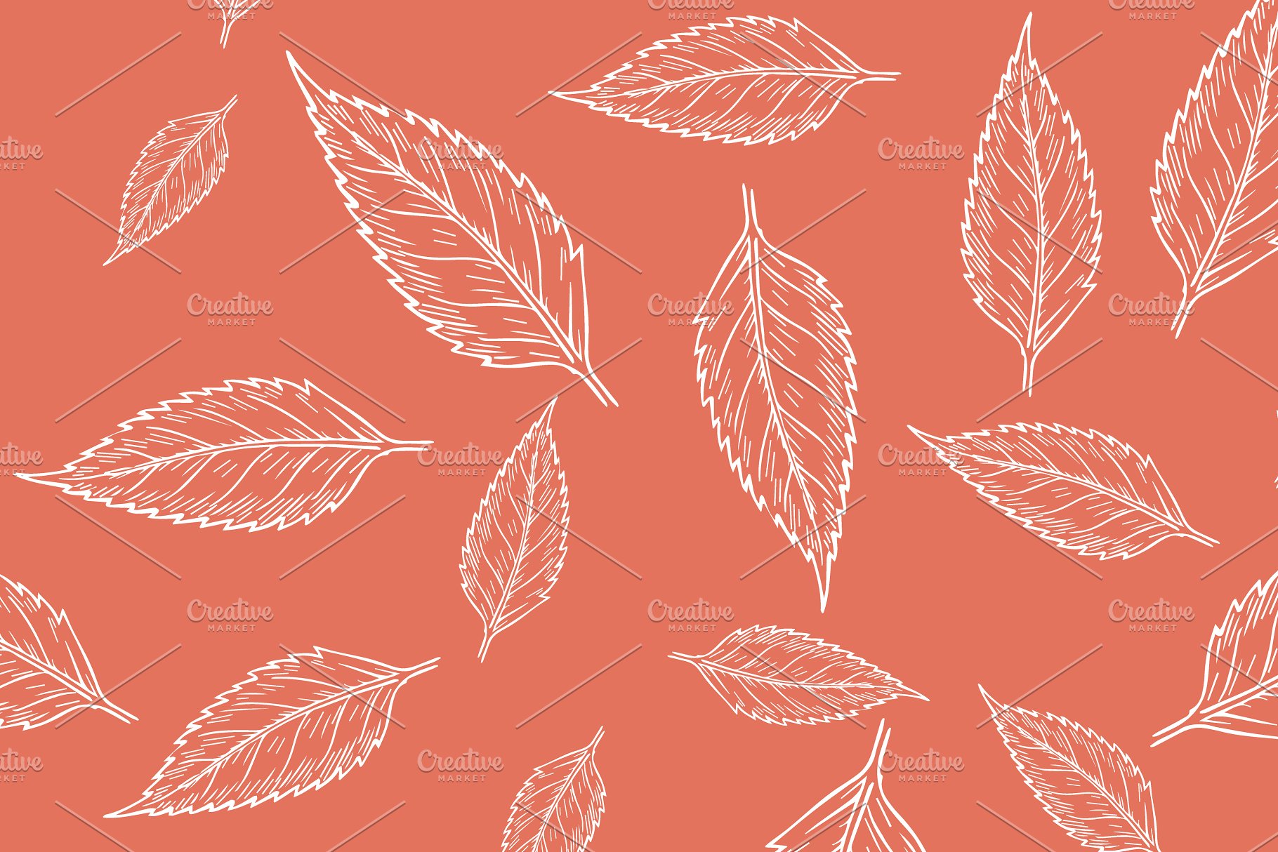 60种配色1440款花卉图案纹理 1,440 Floral Patterns in 60 Colors插图(23)