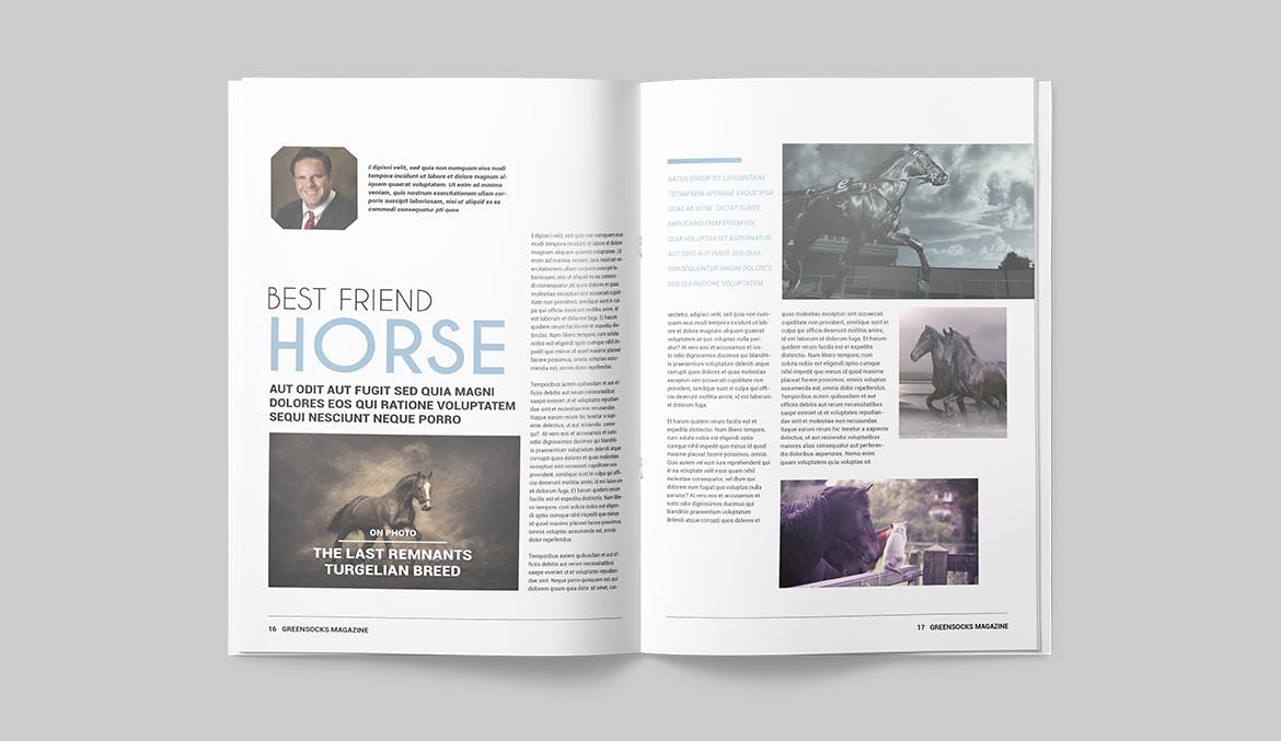 农业/自然/科学主题素材库精选杂志排版设计模板 Magazine Template插图(8)