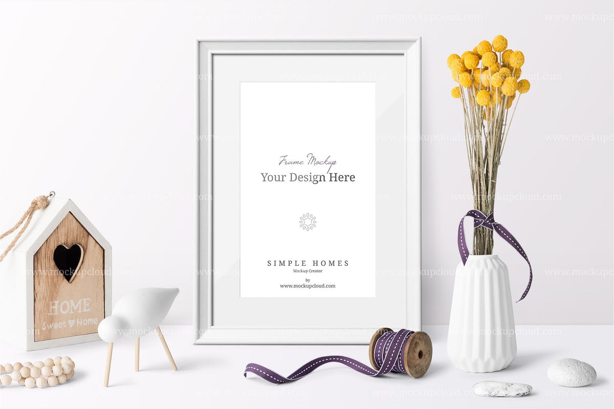 简约家居海报画框样机Vol.1 Simple Homes Mockup Vol. 1插图