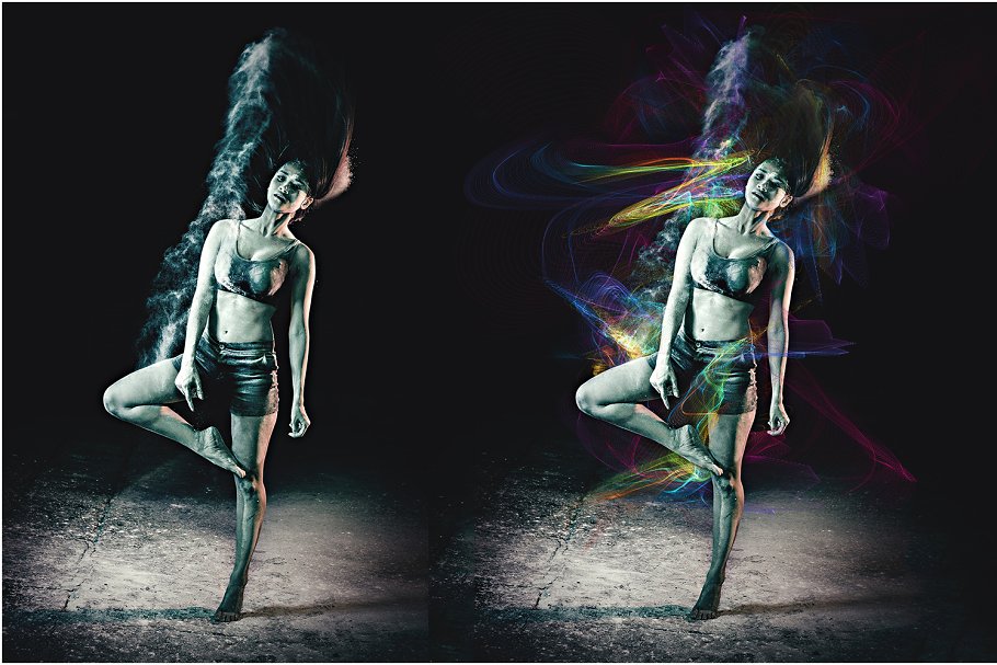 5K分辨率彩虹星云叠层背景 5K Rainbow Nebula Overlays插图(1)