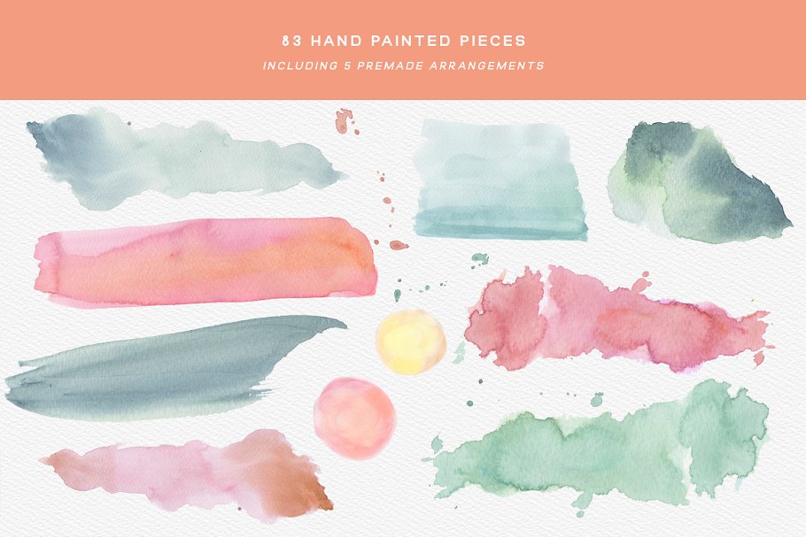 春天主题水彩剪贴画合集 Spring Watercolor Clipart Set插图(9)