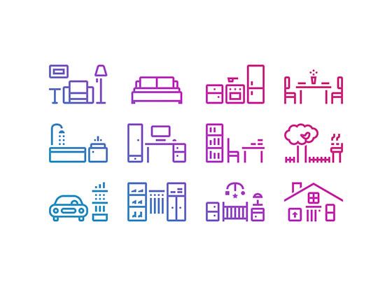 House Icon Set素材之家精选sketch素材