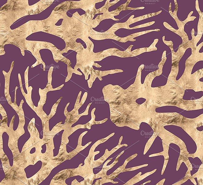 玫瑰金图案和树叶数字图案背景纹理 Rose Gold Leaf Digital Patterns No.2插图(2)