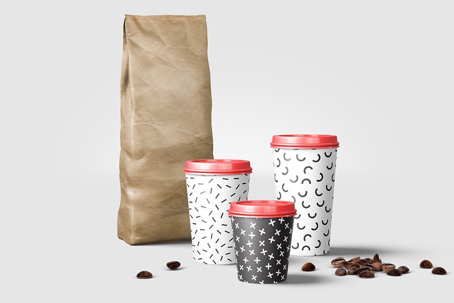 孟菲斯无缝图案纹理 Memphis Seamless Patterns插图(3)