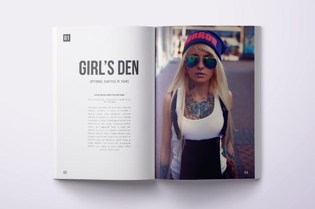 时尚艺术照片摄影作品杂志画册设计模板 Multipurpose Photo Magazine A4 & US Letter 28 Pgs插图(2)