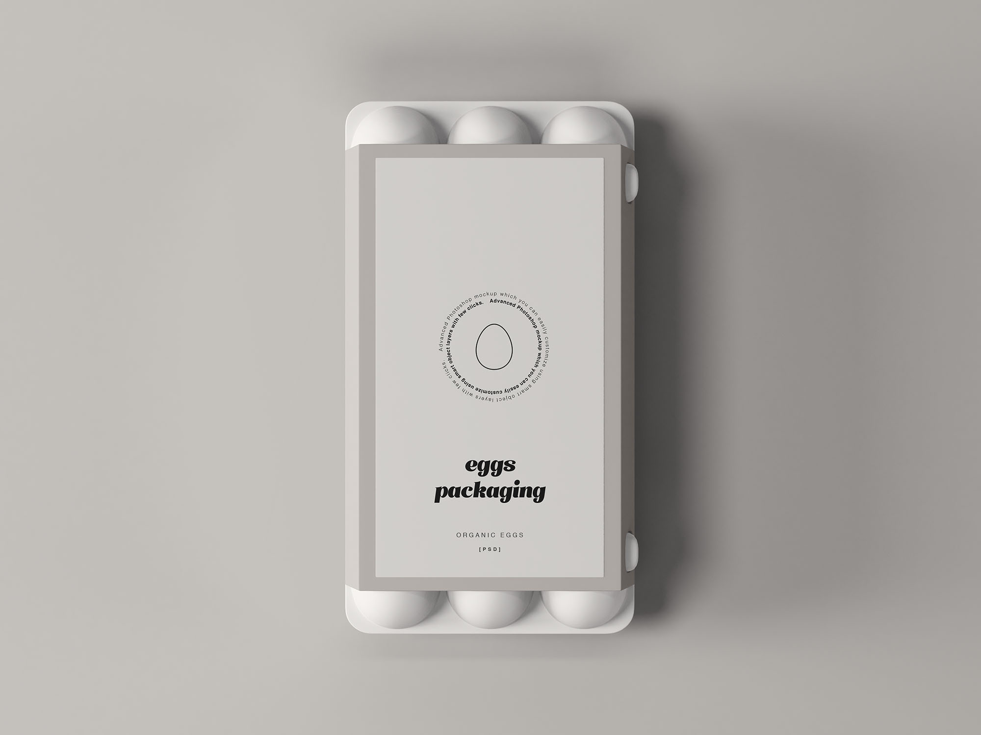 鸡蛋售卖包装盒设计效果图素材库精选 Egg Packaging Mockup插图