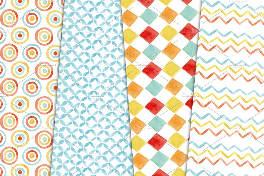 水彩纸张图案纹理素材包 Watercolor Paper插图(2)