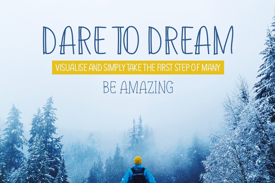 13款手写英文字体合集&Logo模板、矢量插画 Wonderland Fonts Pack & Branding Kit插图(6)