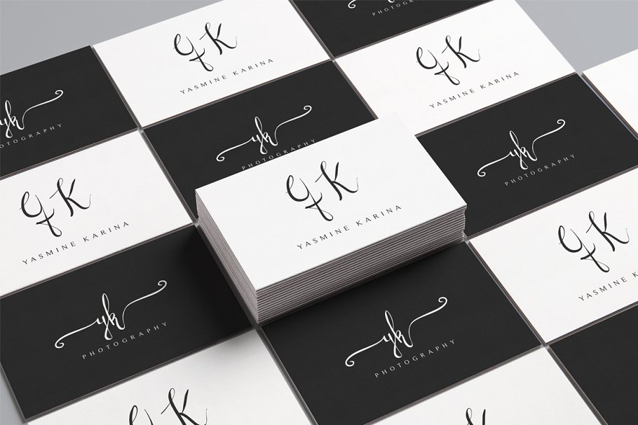 13款手写英文字体合集&Logo模板、矢量插画 Wonderland Fonts Pack & Branding Kit插图(84)