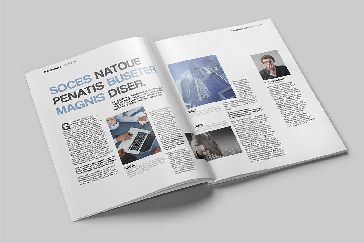 健身运动主题素材库精选杂志InDesign模板 Magazine Template插图(3)