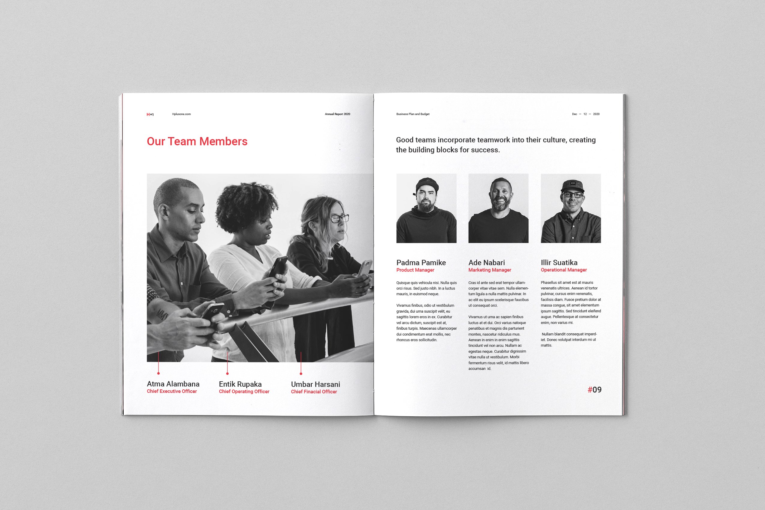 36页专业极简的年度总结杂志模板下载 Annual Reports [indd]插图(6)