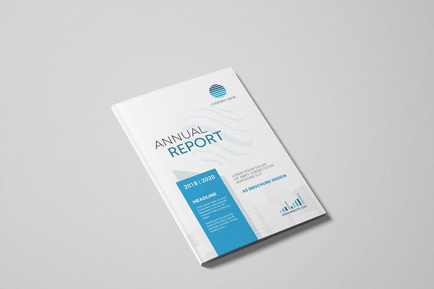 A5企业市场营市场销数据报告样机 A5 Magazine Mockup插图(11)