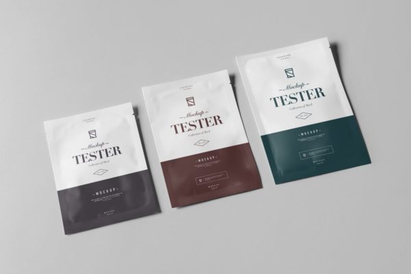 铝箔食品包装袋子样机模板 Foil Bag Sample Mock-up