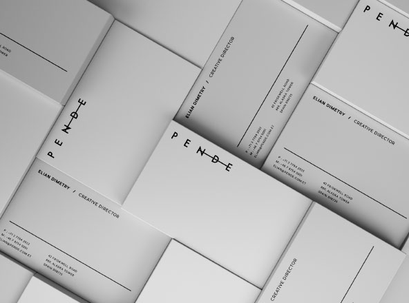 企业名片设计水平和垂直预览效果样机 Horizontal &amp; Vertical Business Cards Mockup