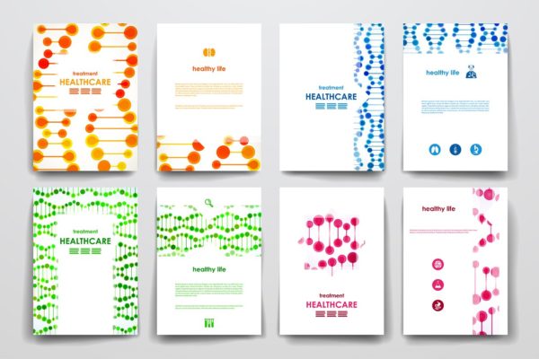 健康主题宣传小册子模板 Healthcare Brochures templates