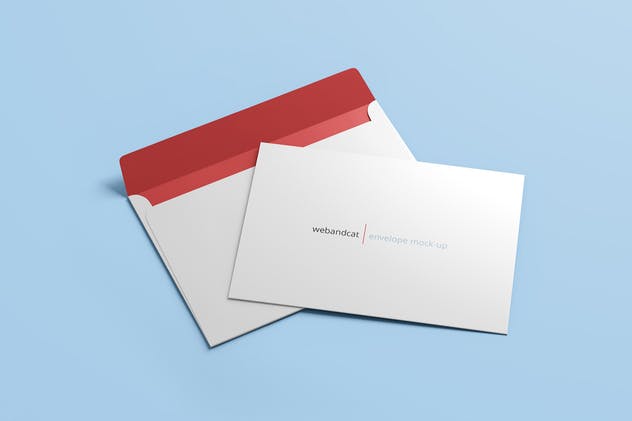 公司/企业信封设计样机模板 Envelope C5 / C6 Mock-up插图(6)