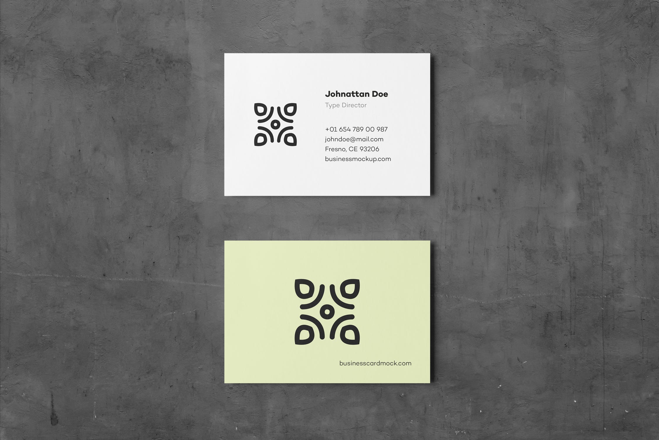 高端企业名片设计效果展示素材库精选 Business Card Mock-up 80×55插图(2)