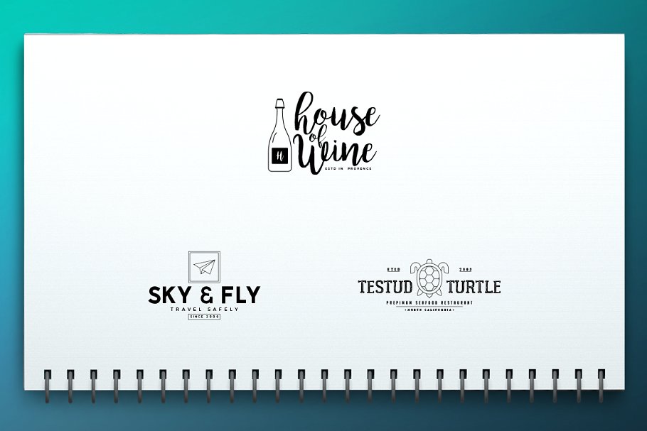 100款西方图文Logo模板合集 100 Fresh Logo Templates Vol.2插图(28)