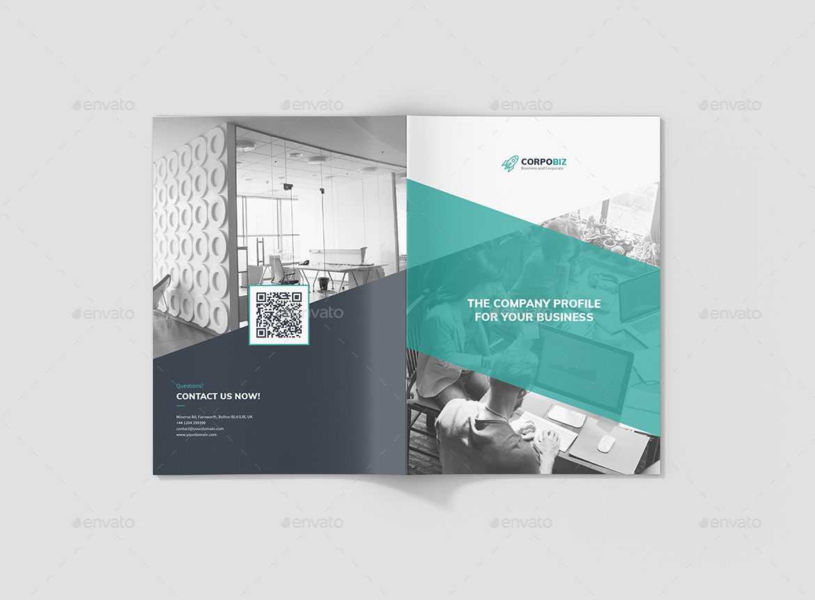 企业公司极简主义风格简介宣传册3合1插图(8)