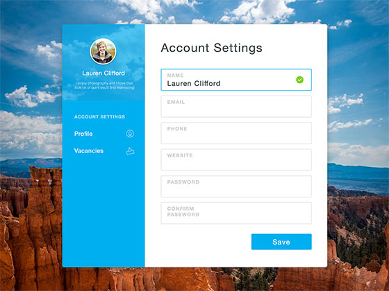 Account Popup Rebound素材之家精选sketch素材