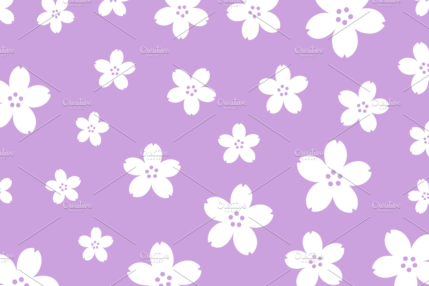 60种配色1440款花卉图案纹理 1,440 Floral Patterns in 60 Colors插图(16)