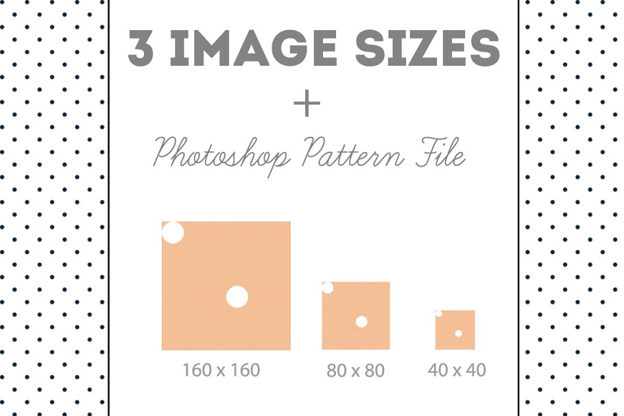 50种波点圆点纹理 50 Repeating Polka Dot Patterns插图(2)