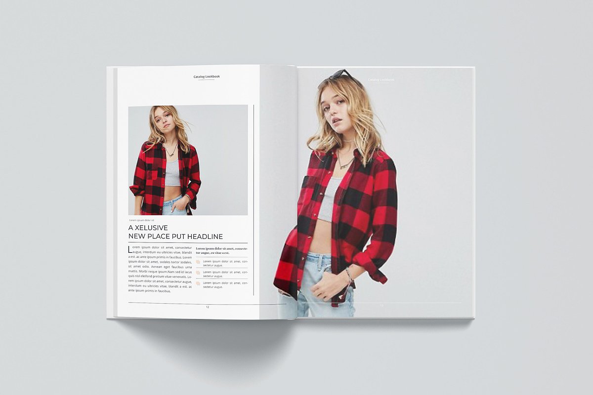 女性时尚服装摄影画册模板插图(6)