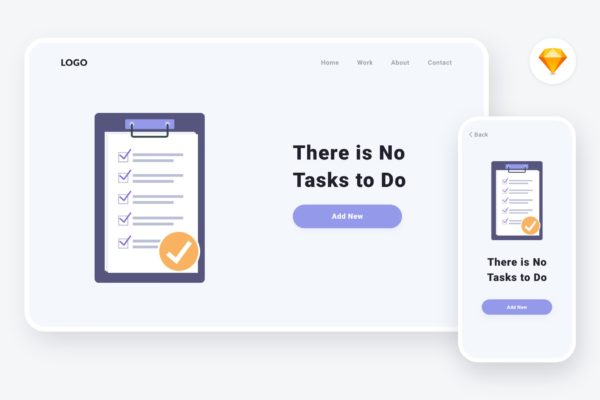 空信箱信息通知主题矢量插画素材v2[SKETCH&amp;SVG] Empty state 2 illustration (Sketch, SVG)