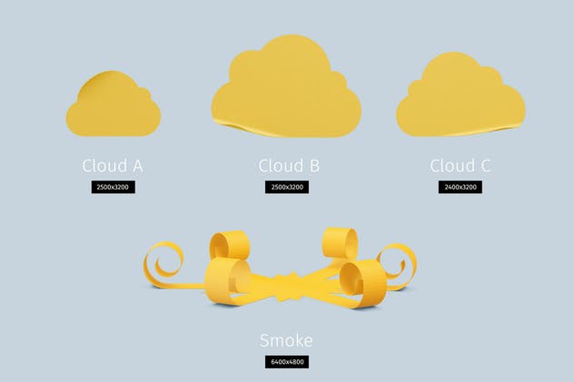 火箭剪纸立体模型场景样机模板 Papercraft Rocket插图(2)