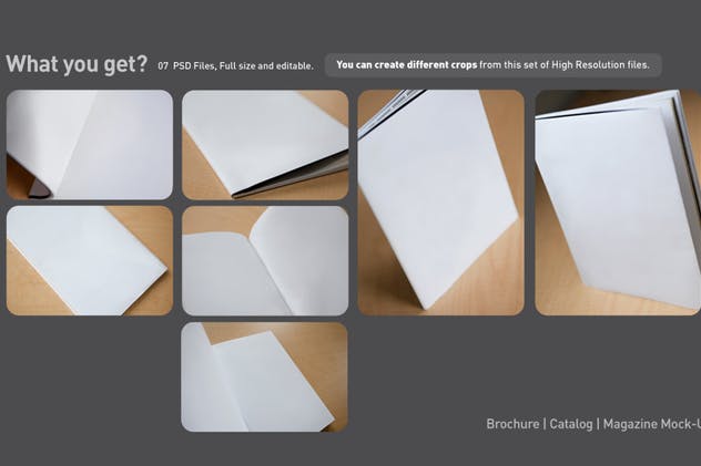 宣传册/小册子/目录设计预览样机素材库精选模板 Brochure / Booklet / Catalog Mock-Up PSD插图(3)