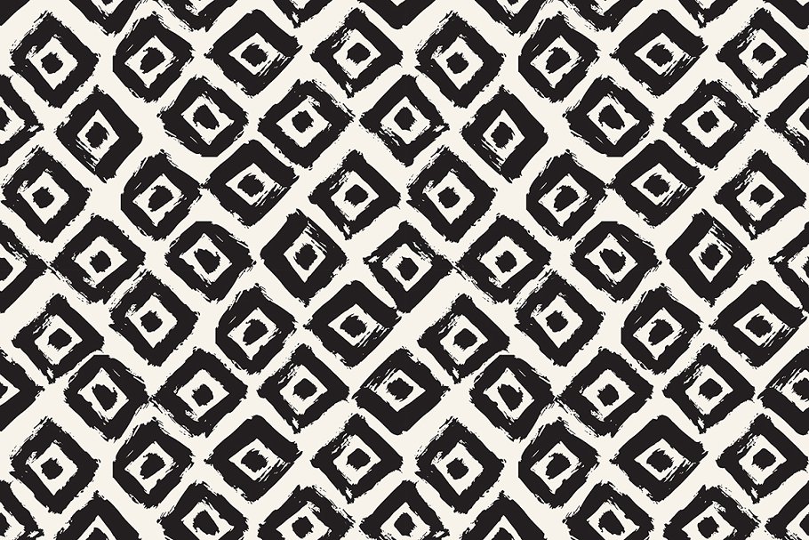 笔刷手绘图案花样纹理 Brush Strokes Seamless Patterns插图(2)