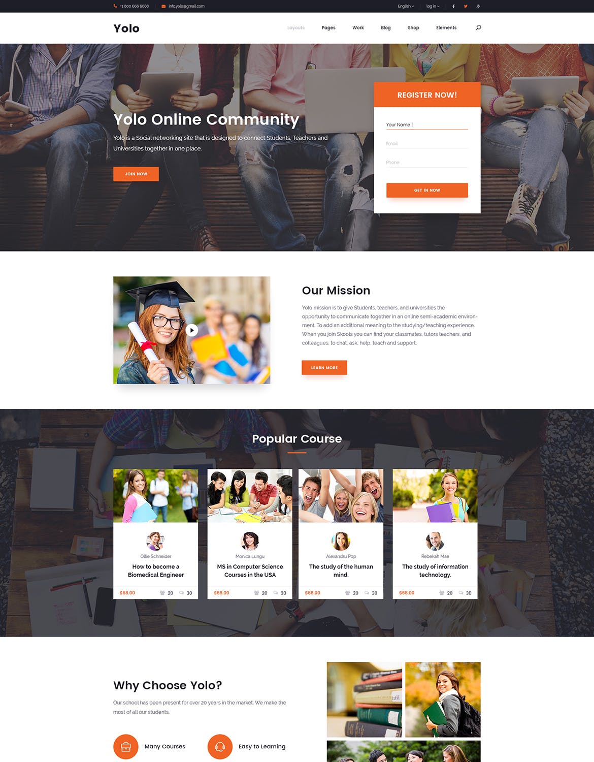 响应式网页设计多用途网站设计PSD模板 Yolo | Responsive Multi-Purpose PSD Template插图(10)