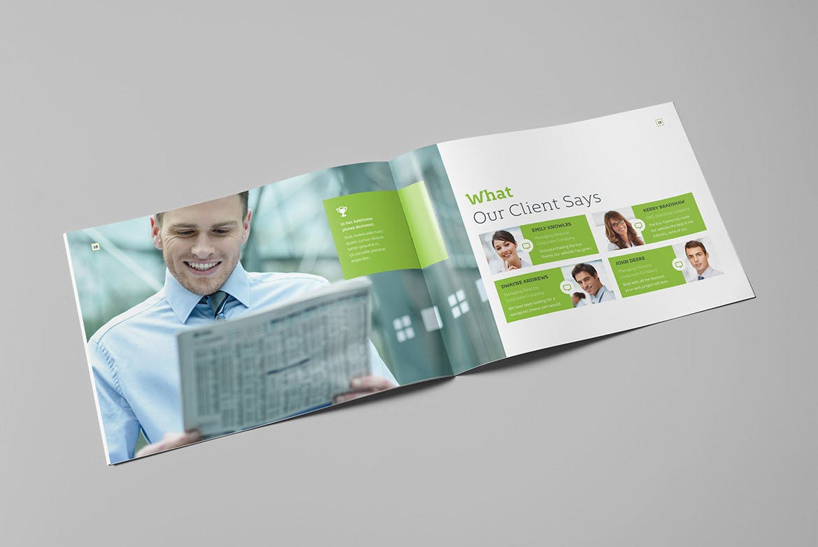 集团公司高档精装画册设计模板 Enrico Business Landscape Brochure插图(9)